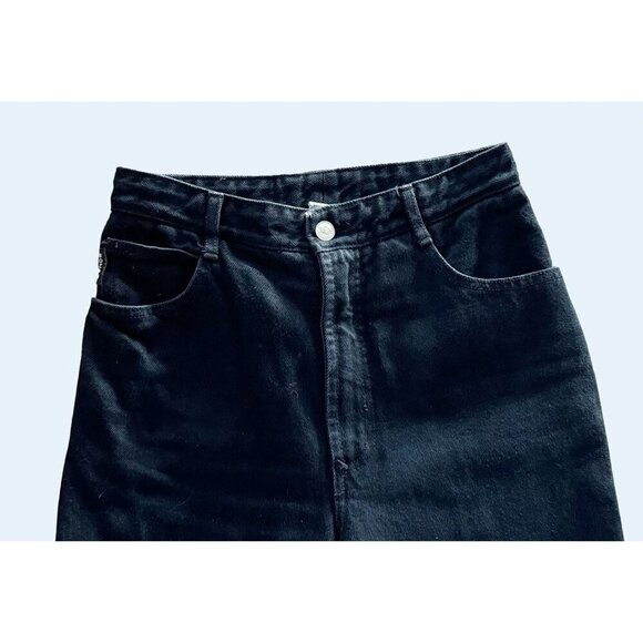 Vintage BONGO 80s / 90s Hi Rise Black Mom Jeans Size 24 - Picture 3 of 8